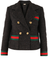 GUCCI DOUBLE-BREASTED TWEED JACKET,6568408