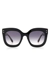 Isabel Marant Oversized Square Acetate Sunglasses In Black