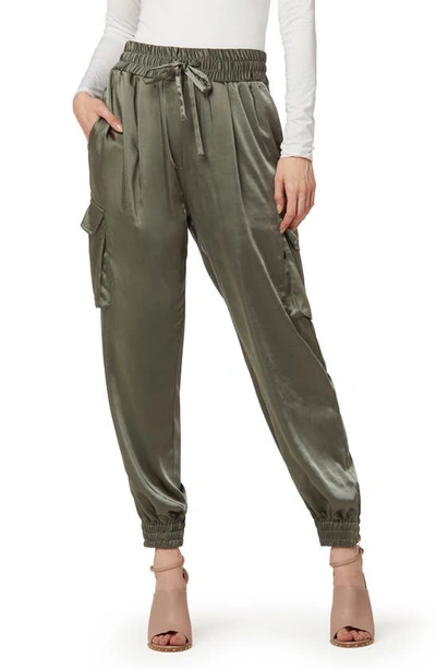 Joe's Darya High Waist Satin Joggers In Castor