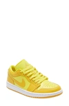 Jordan Nike Air  1 Low Sneaker In Yellow Strike/ Pollen/ White