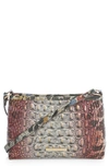 Brahmin Lorelei Croc Embossed Leather Shoulder Bag In Adore