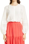 Kobi Halperin Marika Silk-blend Blouse In White