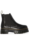 Dr. Martens' Audrick Leather Platform Chelsea Boots In Nero