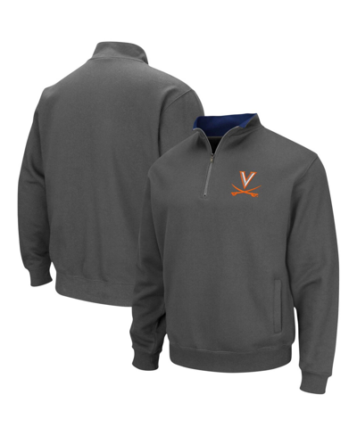 Colosseum Men's Charcoal Virginia Cavaliers Tortugas Team Logo Quarter-zip Jacket