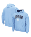 COLOSSEUM MEN'S LIGHT BLUE RHODE ISLAND RAMS ARCH AND LOGO PULLOVER HOODIE