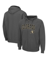 Colosseum Men's Charcoal Colorado Buffaloes Arch Logo 3.0 Full-zip Hoodie In Charcoal