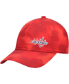 ADIDAS ORIGINALS WOMEN'S RED WASHINGTON CAPITALS CAMO SLOUCH ADJUSTABLE HAT
