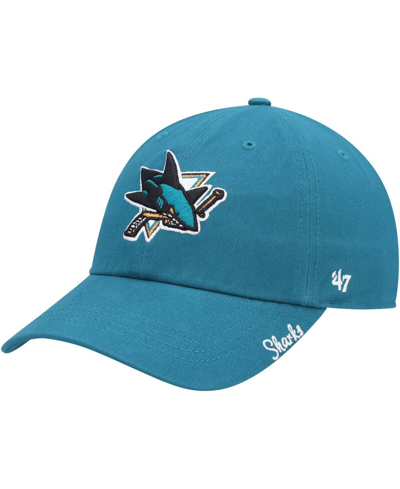 47 Brand Women's Teal San Jose Sharks Team Miata Clean Up Adjustable Hat