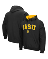 COLOSSEUM MEN'S BLACK LONG BEACH STATE 49ERS ARCH AND LOGO PULLOVER HOODIE