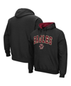 COLOSSEUM MEN'S BLACK BOSTON COLLEGE EAGLES ARCH AND LOGO PULLOVER HOODIE