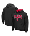 Colosseum Men's Black St. Johns Red Storm Arch And Logo Pullover Hoodie In Black