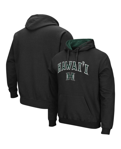 Colosseum Men's Black Hawaii Warriors Arch And Logo Pullover Hoodie