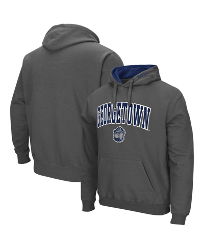Colosseum Men's Charcoal Georgetown Hoyas Arch And Logo Pullover Hoodie