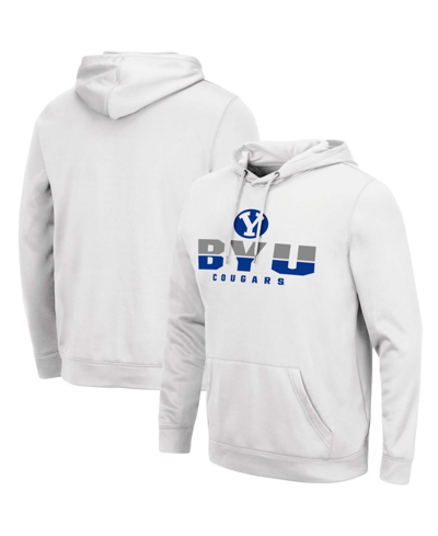COLOSSEUM MEN'S WHITE BYU COUGARS LANTERN PULLOVER HOODIE