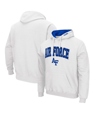 COLOSSEUM MEN'S WHITE AIR FORCE FALCONS ARCH LOGO 3.0 PULLOVER HOODIE