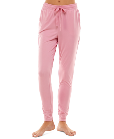 Jaclyn Intimates Lush Luxe Tie-dyed Jogger Pajama Bottoms In Orchid Smoke