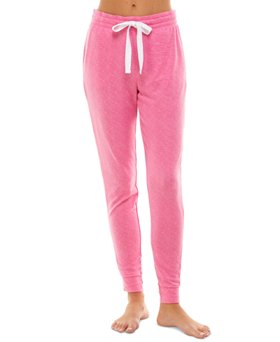 Jaclyn Intimates Whisper Luxe Lounge Jogger Pants In Pink Thrill