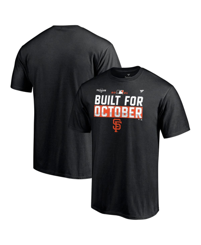 Fanatics Men's Black San Francisco Giants 2021 Postseason Locker Room Big And Tall T-shirt