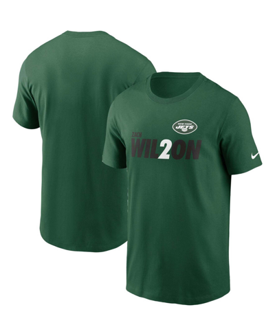 Nike Men's Zach Wilson Green New York Jets Player Graphic T-shirt
