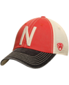 TOP OF THE WORLD MEN'S RED NEBRASKA HUSKERS OFFROAD TRUCKER ADJUSTABLE HAT