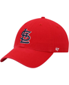 47 Brand Men's Red St. Louis Cardinals Game Clean Up Adjustable Hat In Red