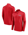 FANATICS MEN'S RED WASHINGTON CAPITALS UNDERDOG MINDSET QUARTER-ZIP JACKET