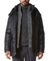 Marc New York Men's Oxley Tumbled Resin Parka Jacket In Steel