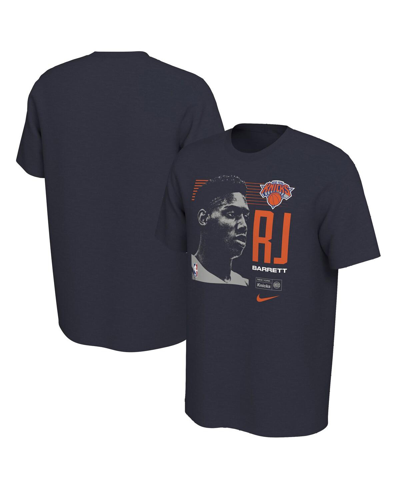 Nike Men's Rj Barrett Navy New York Knicks 2019 Nba Draft First Round Rookie T-shirt