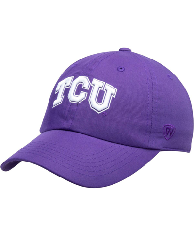 Top Of The World Men's Purple Tcu Horned Frogs Primary Logo Staple Adjustable Hat