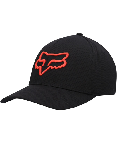 Fox Men's Black Logo Lithotype 2.0 Flex Hat
