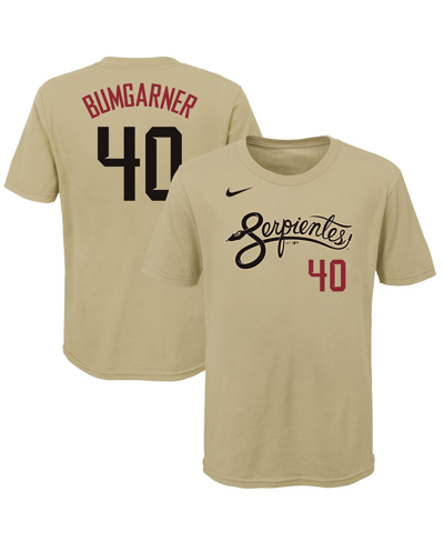 NIKE BIG BOYS AND GIRLS MADISON BUMGARNER GOLD ARIZONA DIAMONDBACKS CITY CONNECT NAME AND NUMBER T-SHIRT