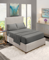 Nestl Bedding Premier Collection Deep Pocket 3 Piece Sheet Set, Twin In Charcoal Gray