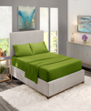 Nestl Bedding Premier Collection Deep Pocket 3 Piece Sheet Set, Twin In Calla Green