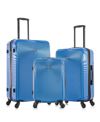 Dukap Inception Lightweight Hardside Spinner 3 Piece Set In Blue