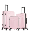 Inusa Vasty Lightweight Hardside Spinner Luggage Set, 3 Piece In Pink