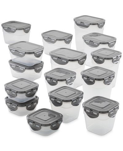 Rachael Ray Nestable 30-pc. Food-storage Set In Gray