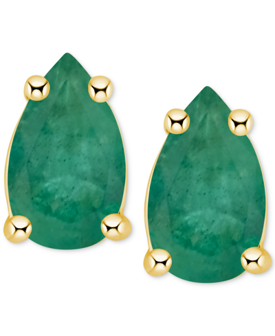 MACY'S TANZANITE PEAR-SHAPE STUD EARRINGS (3/8 CT. T.W.) IN 14K GOLD (ALSO IN EMERALD, RUBY & SAPPHIRE)