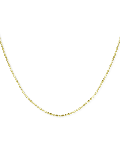 Giani Bernini Dot & Dash Link 16" Chain Necklace, Created For Macy's In Gold Over Silver