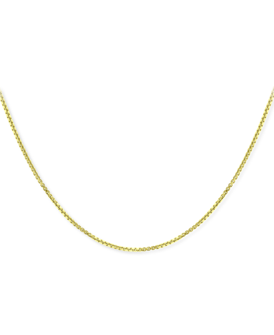 Giani Bernini Box Link 20" Chain Necklace In 18k Gold-plated Sterling Silver, Created For Macy's In Gold Over Silver