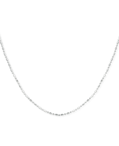 Giani Bernini Dot & Dash Link 16" Chain Necklace, Created For Macy's In Silver