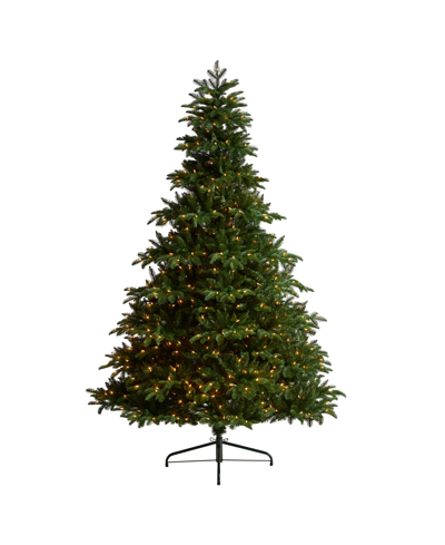 Nearly Natural South Carolina Spruce Artificial Christmas Tree With 700 Warm Lights And 3412 Bendable Branches, 8' In Green