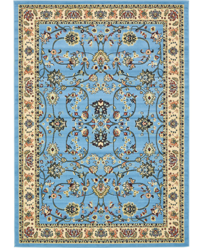 Bayshore Home Arnav Arn1 7' X 10' Area Rug In Light Blue