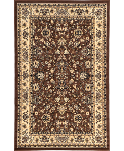 Bayshore Home Arnav Arn1 5' X 8' Area Rug In Brown