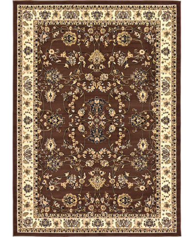 Bayshore Home Arnav Arn1 7' X 10' Area Rug In Brown