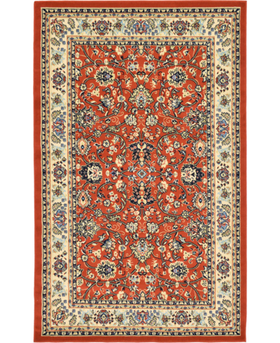Bayshore Home Arnav Arn1 5' X 8' Area Rug In Terracotta