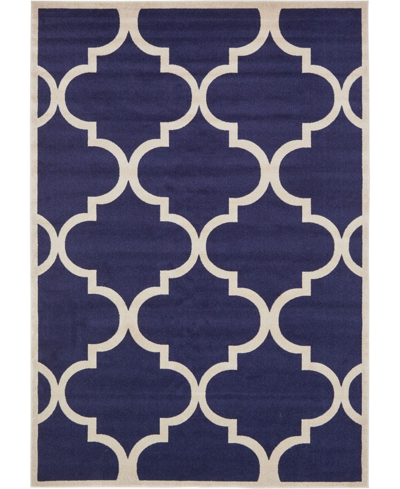 Bayshore Home Closeout!  Arbor Arb3 8' X 11' Area Rug In Navy Blue