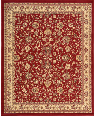 Bayshore Home Arnav Arn1 8' X 10' Area Rug In Burgundy
