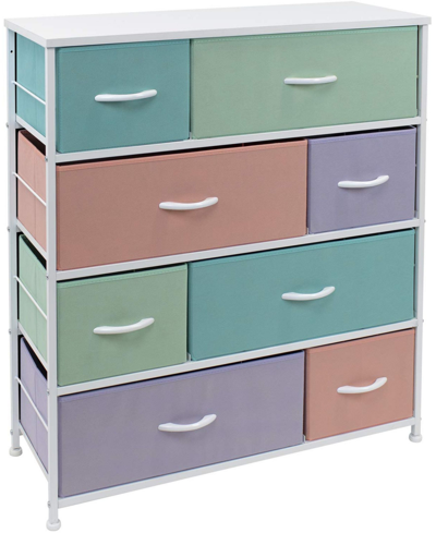 Sorbus 8-drawers Chest Dresser In Pastel