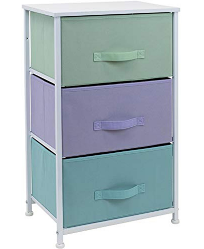 Sorbus 3-drawers Chest Dresser In Pastel