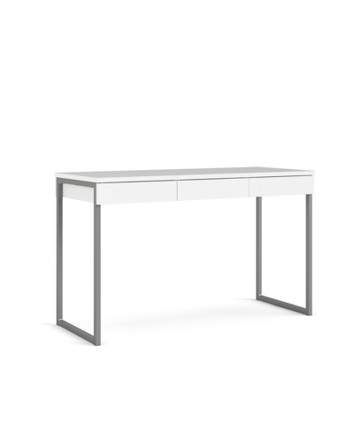 Tvilum Worth 3 Drawer Desk In White
